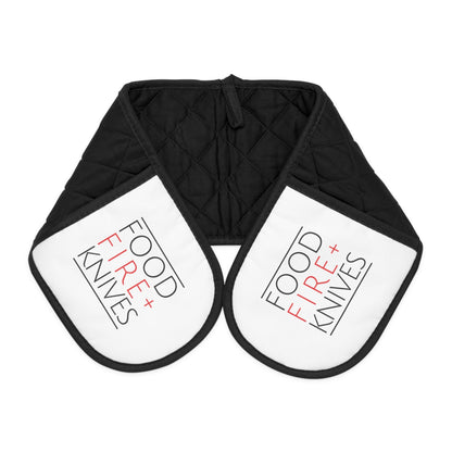 Food Fire + Knives Oven Mitts - BRAZEN BUY thsirt shirt