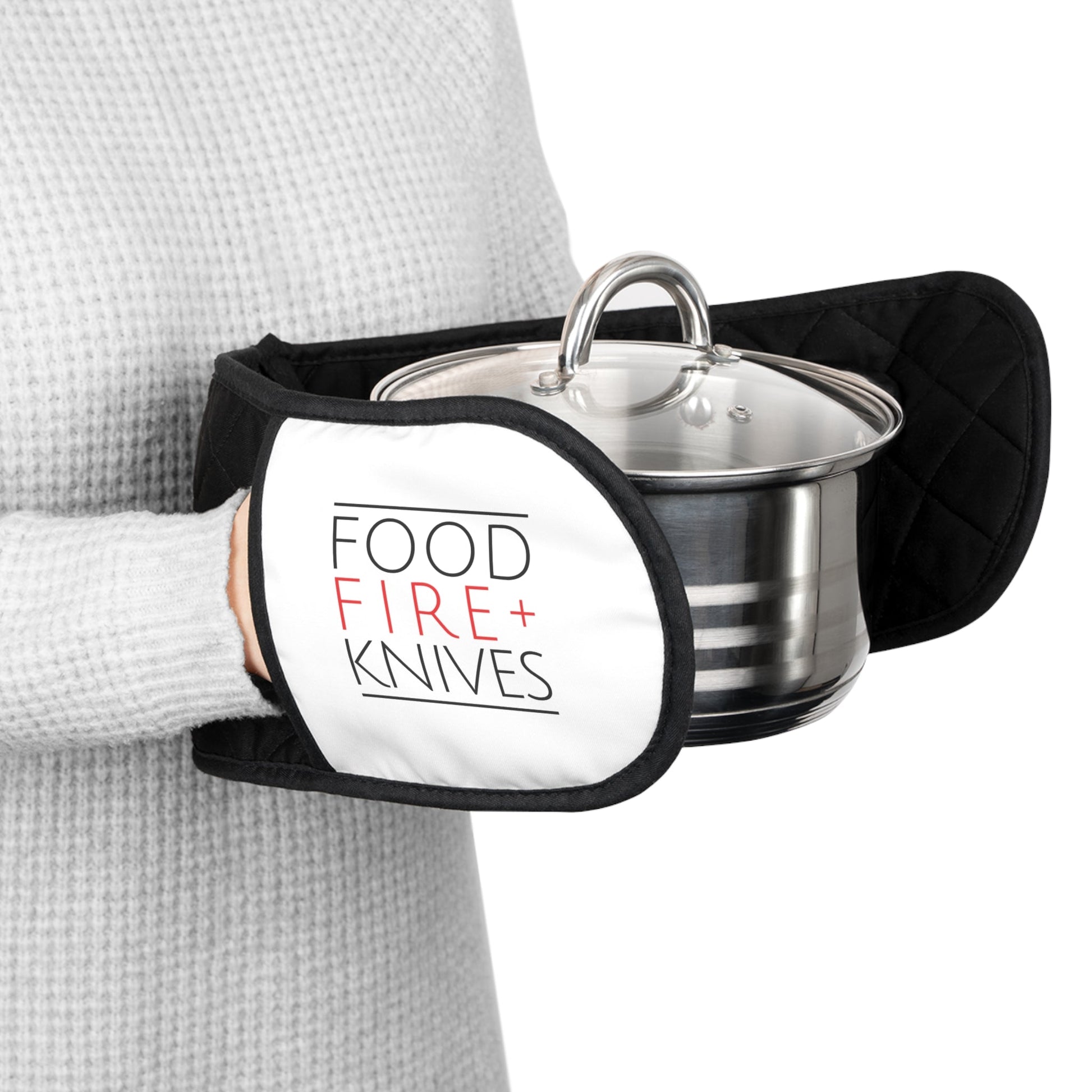 Food Fire + Knives Oven Mitts - BRAZEN BUY thsirt shirt