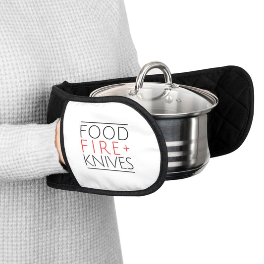 Food Fire + Knives Oven Mitts - BRAZEN BUY thsirt shirt