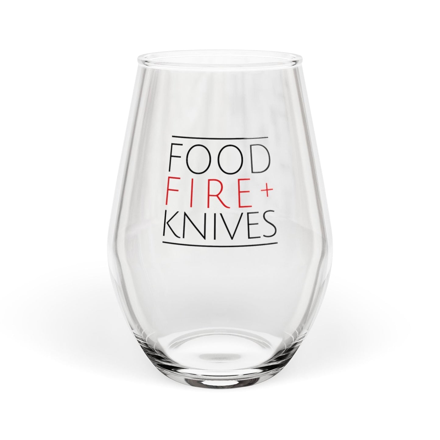 Food Fire + Knives Stemless Wine Glass, 11.75oz - BRAZEN BUY thsirt shirt