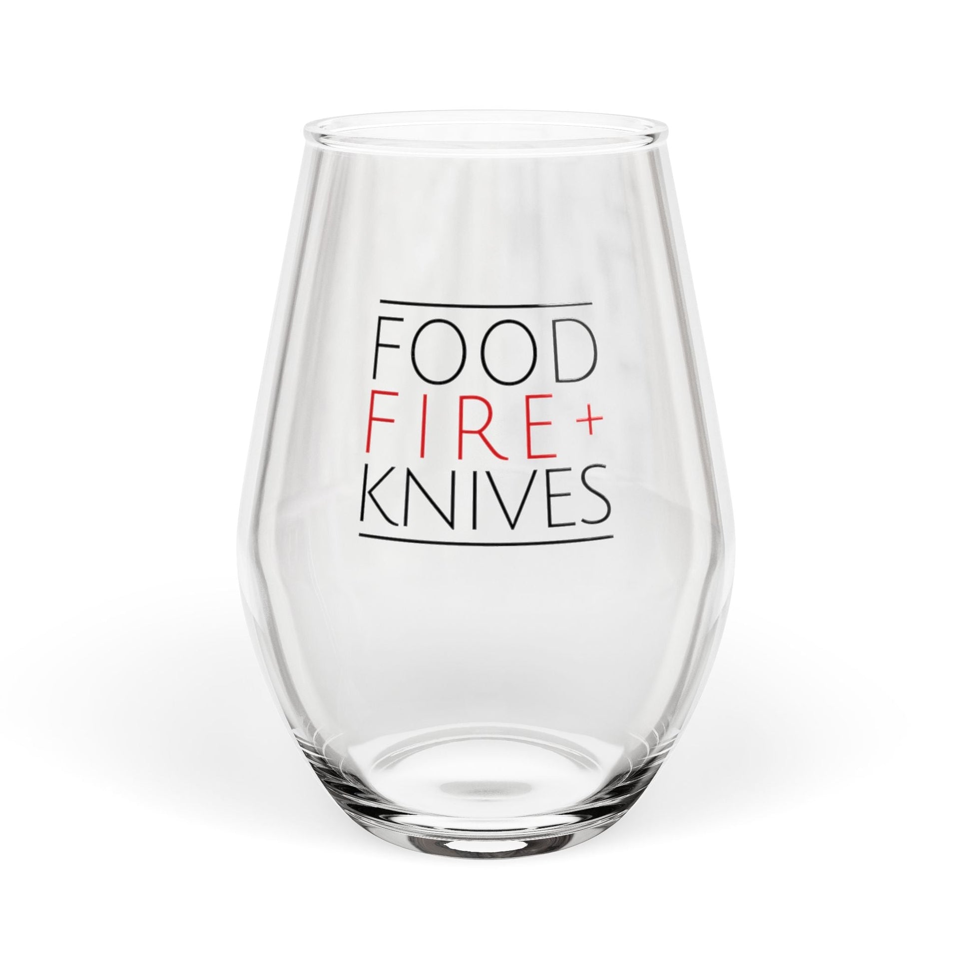 Food Fire + Knives Stemless Wine Glass, 11.75oz - BRAZEN BUY thsirt shirt