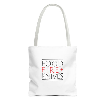 Food Fire + Knives Tote Bag - BRAZEN BUY thsirt shirt