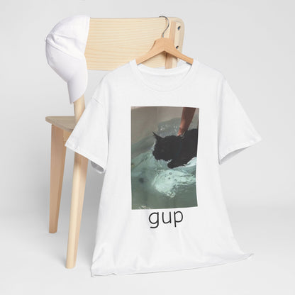Graphic Tee - “gup” Cat in Water - BRAZEN BUY thsirt shirt