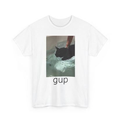 Graphic Tee - “gup” Cat in Water - BRAZEN BUY thsirt shirt