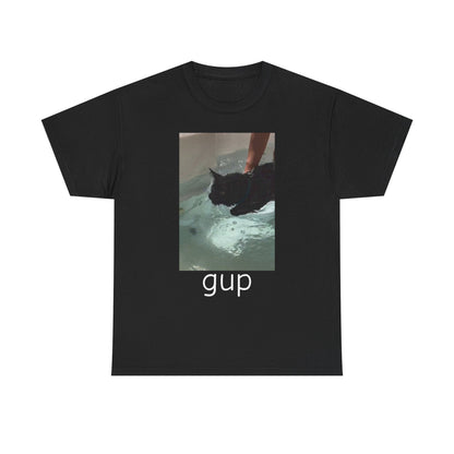 Graphic Tee - “gup” Cat in Water - BRAZEN BUY thsirt shirt