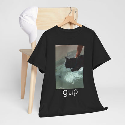 Graphic Tee - “gup” Cat in Water - BRAZEN BUY thsirt shirt