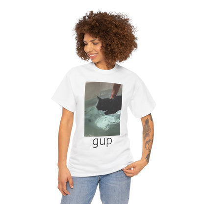 Graphic Tee - “gup” Cat in Water - BRAZEN BUY thsirt shirt