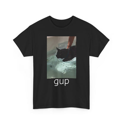 Graphic Tee - “gup” Cat in Water - BRAZEN BUY thsirt shirt