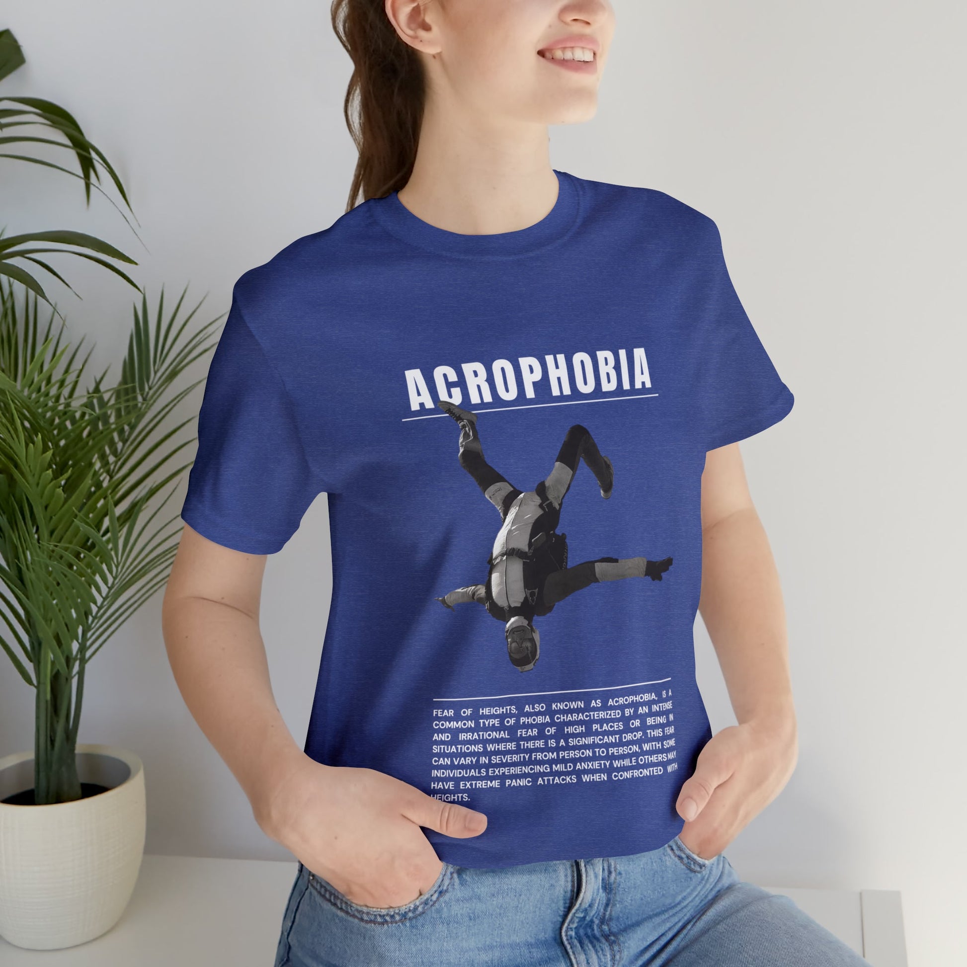 Acrophobia Fear of Heights Halloween Tee - BRAZEN BUY thsirt shirt