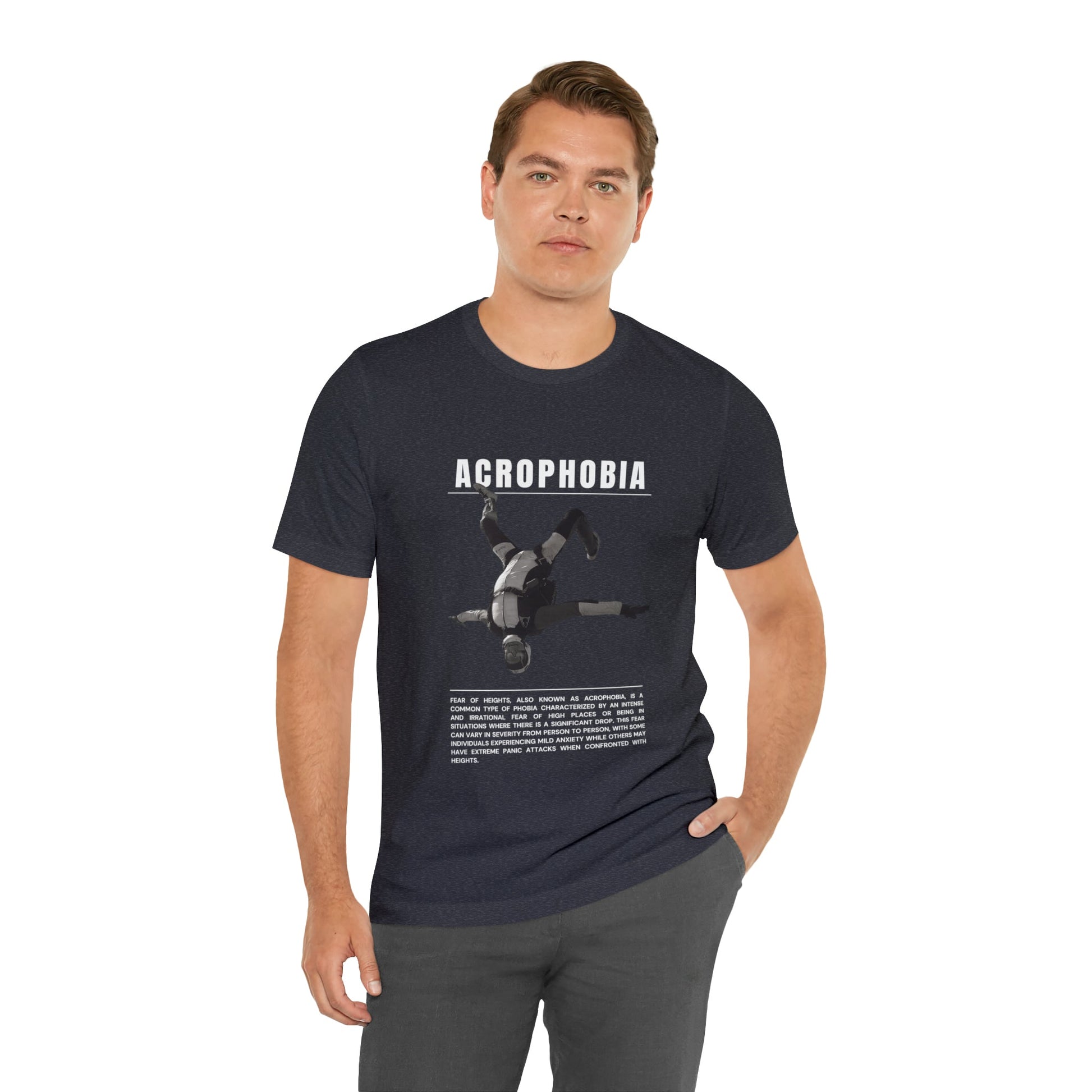 Acrophobia Fear of Heights Halloween Tee - BRAZEN BUY thsirt shirt
