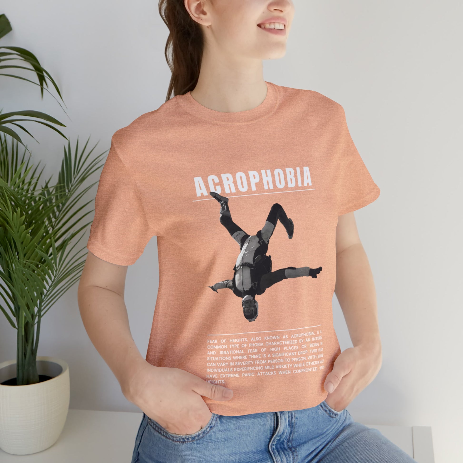 Acrophobia Fear of Heights Halloween Tee - BRAZEN BUY thsirt shirt