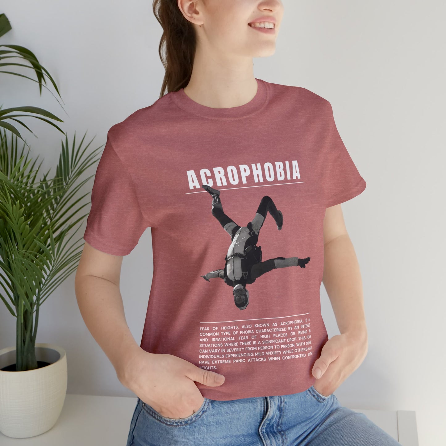 Acrophobia Fear of Heights Halloween Tee - BRAZEN BUY thsirt shirt