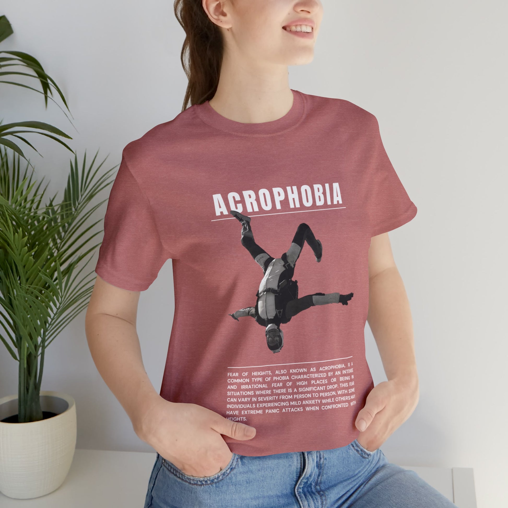 Acrophobia Fear of Heights Halloween Tee - BRAZEN BUY thsirt shirt