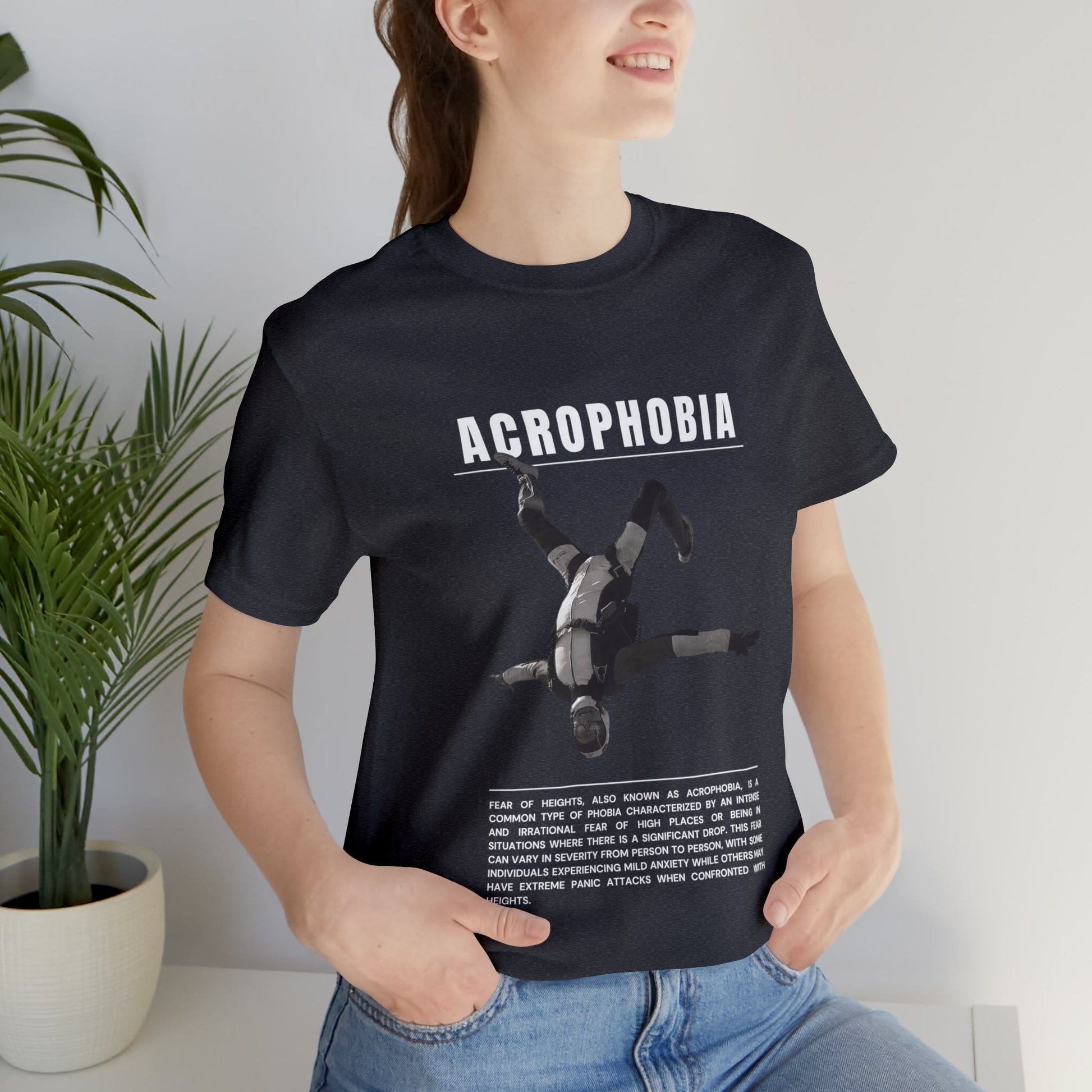 Acrophobia Fear of Heights Halloween Tee - BRAZEN BUY thsirt shirt