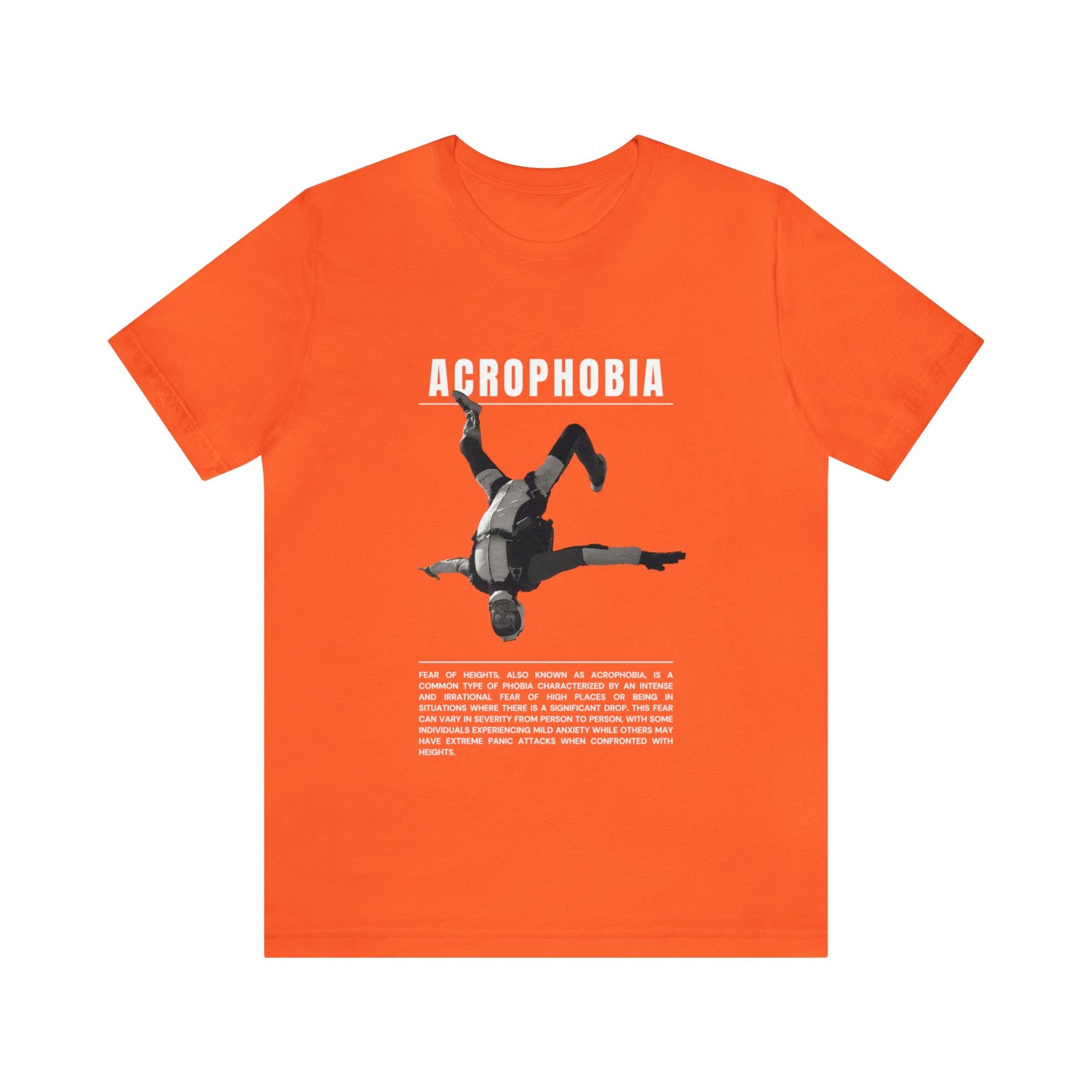 Acrophobia Fear of Heights Halloween Tee - BRAZEN BUY thsirt shirt