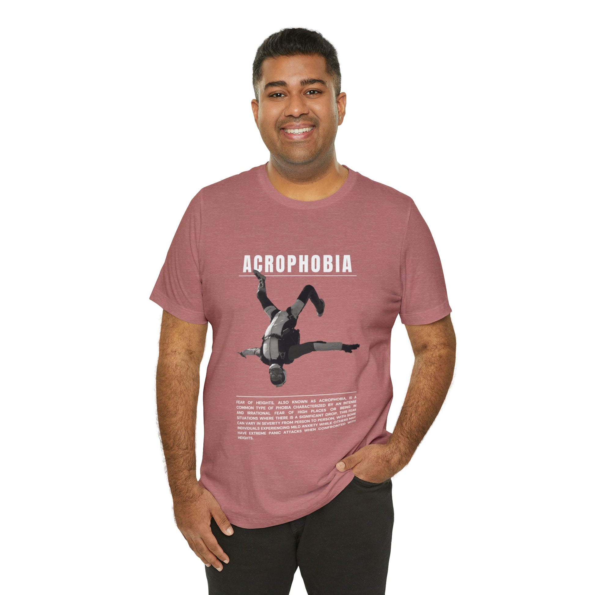 Acrophobia Fear of Heights Halloween Tee - BRAZEN BUY thsirt shirt