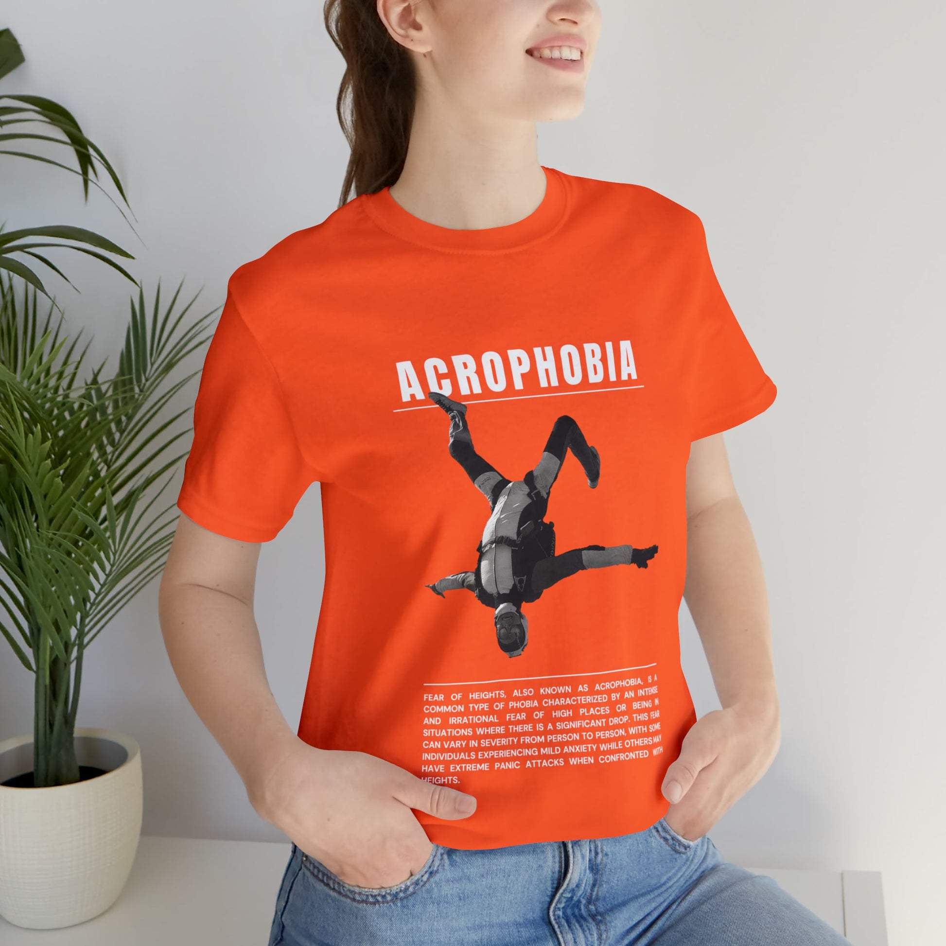 Acrophobia Fear of Heights Halloween Tee - BRAZEN BUY thsirt shirt