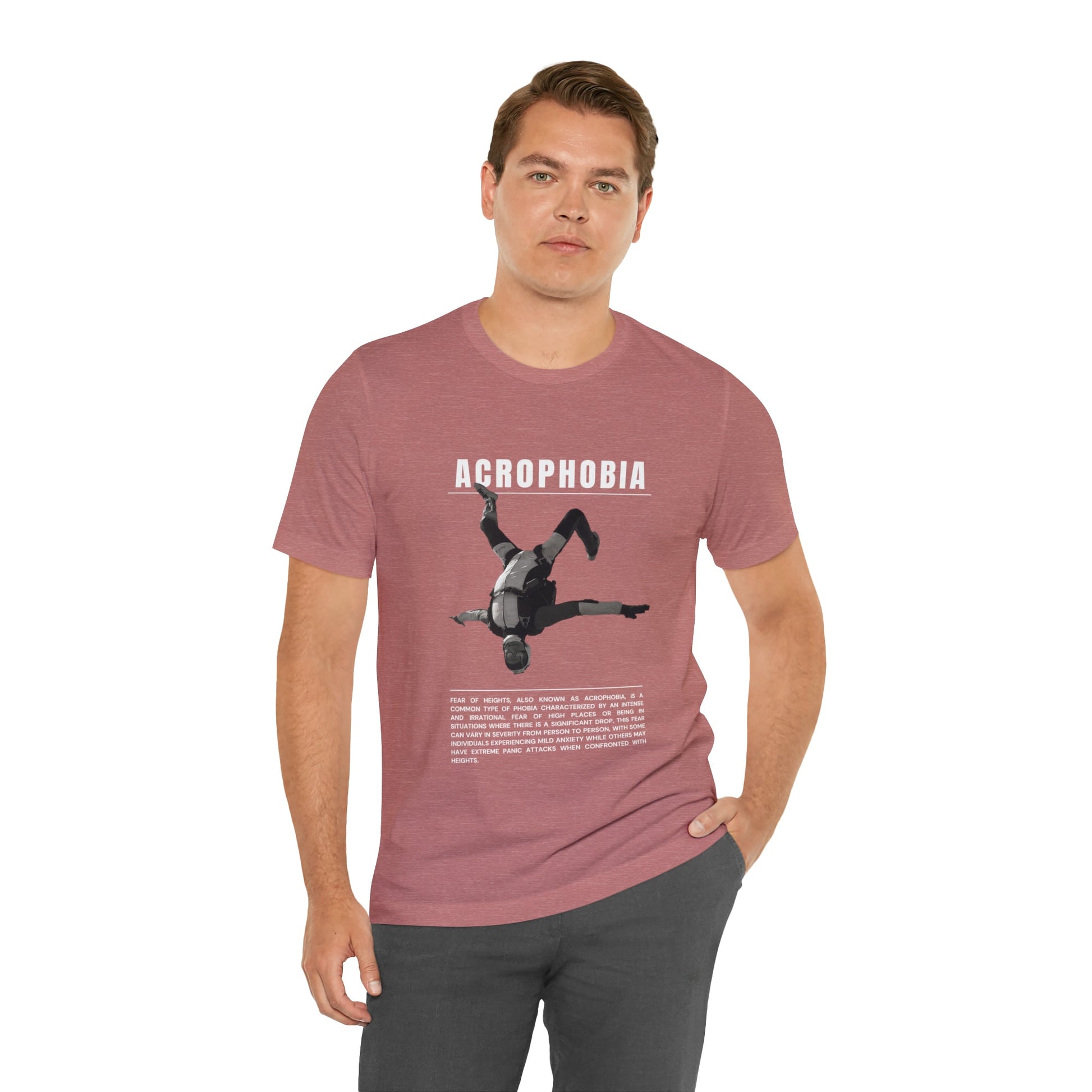 Acrophobia Fear of Heights Halloween Tee - BRAZEN BUY thsirt shirt