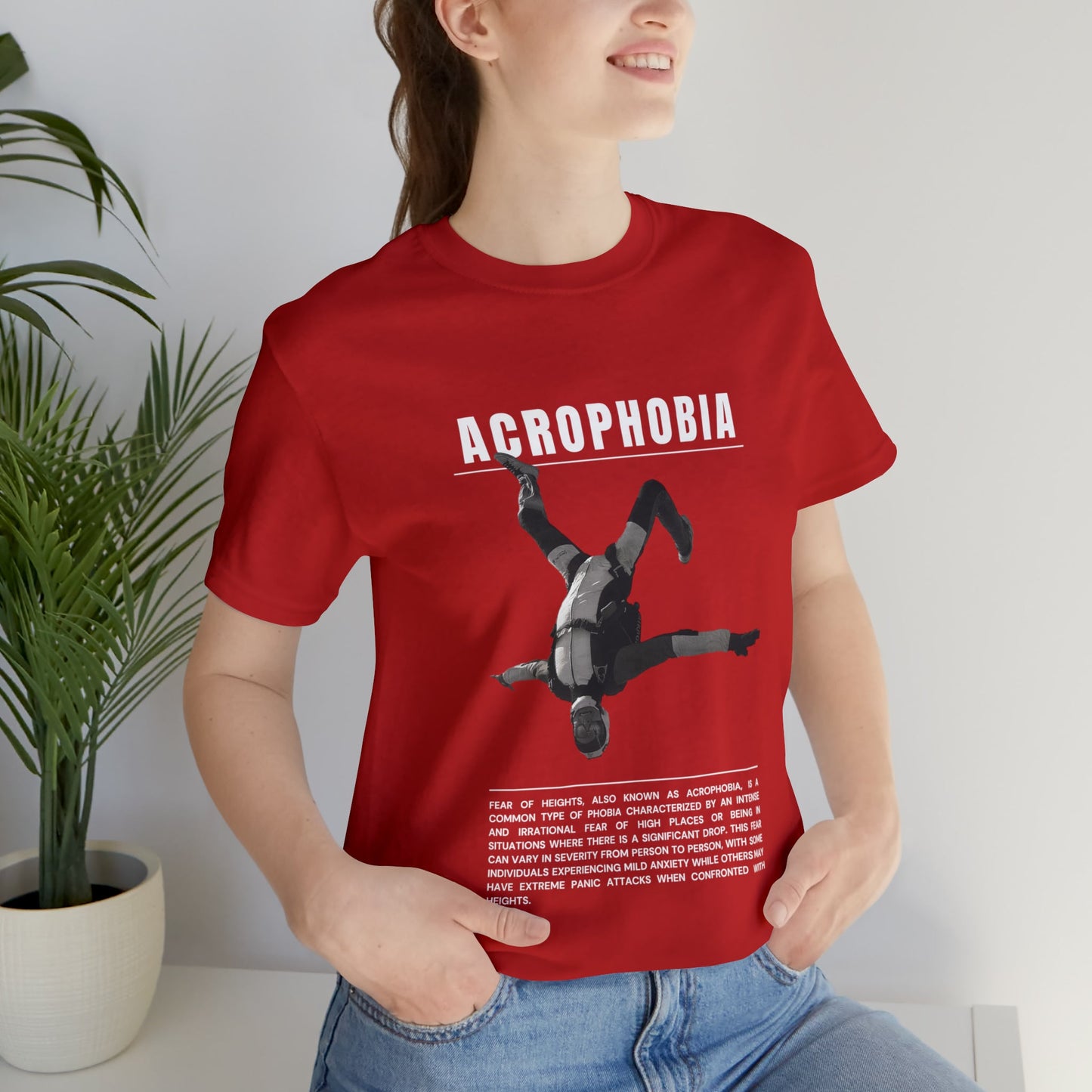 Acrophobia Fear of Heights Halloween Tee - BRAZEN BUY thsirt shirt