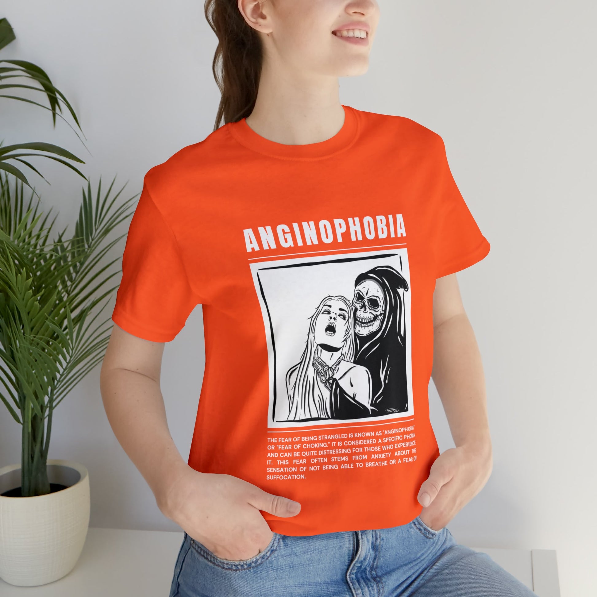 Anginophobia Fear of Being Strangled Halloween Tee - BRAZEN BUY thsirt shirt