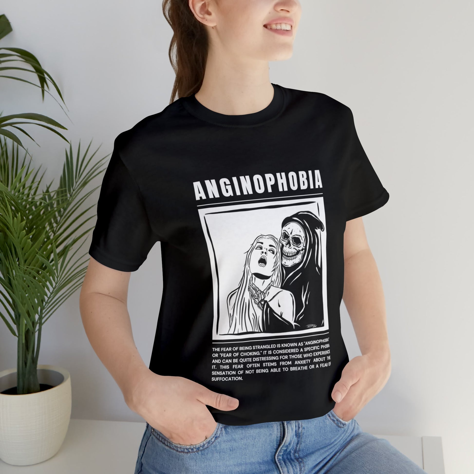 Anginophobia Fear of Being Strangled Halloween Tee - BRAZEN BUY thsirt shirt