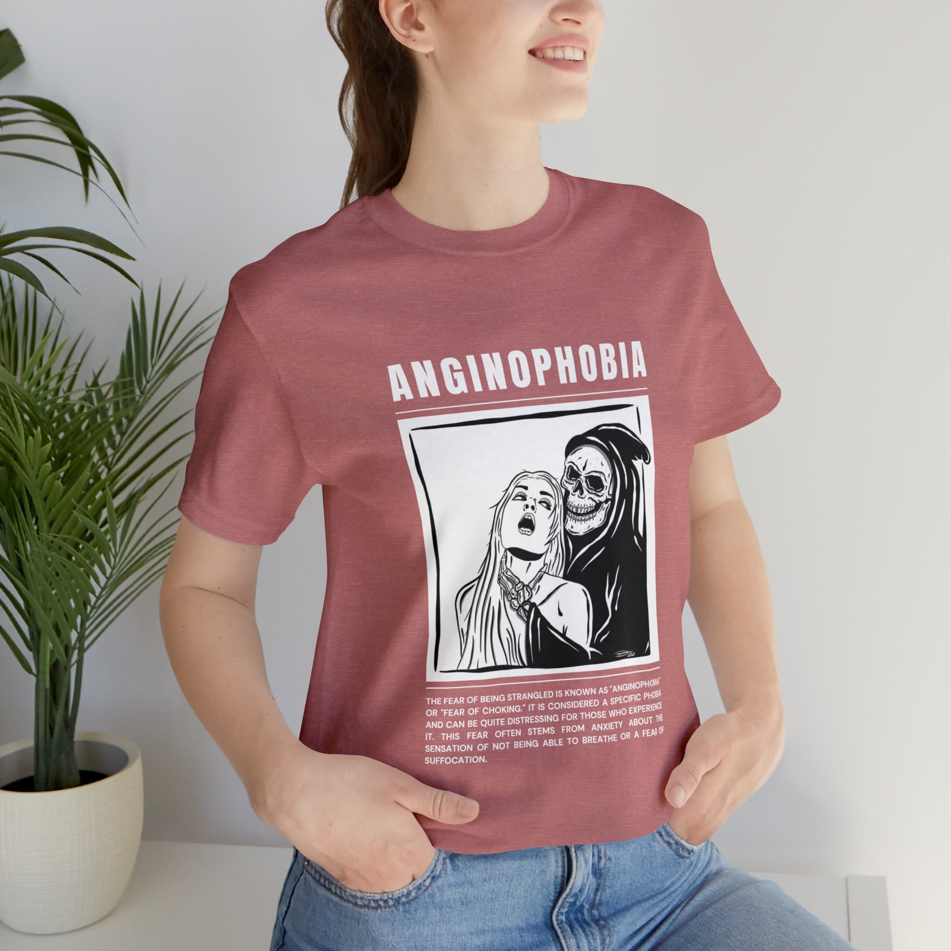 Anginophobia Fear of Being Strangled Halloween Tee - BRAZEN BUY thsirt shirt