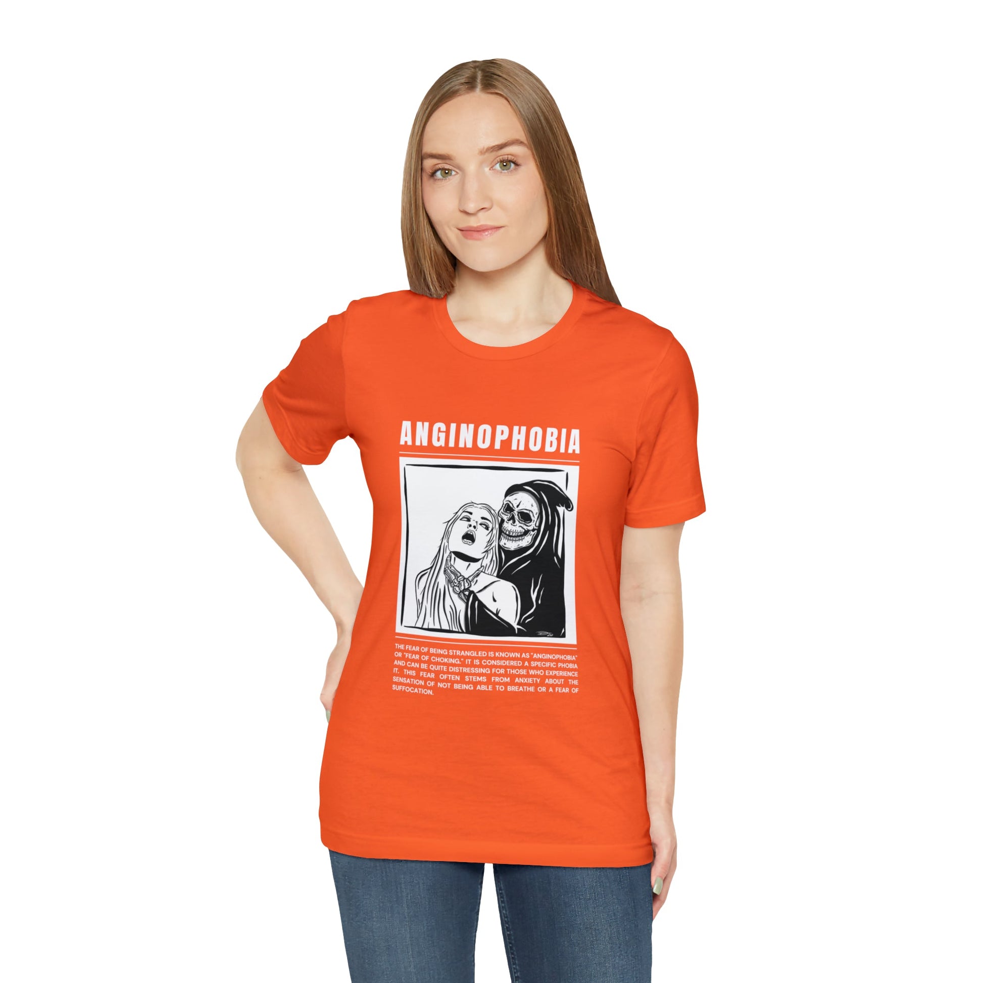 Anginophobia Fear of Being Strangled Halloween Tee - BRAZEN BUY thsirt shirt