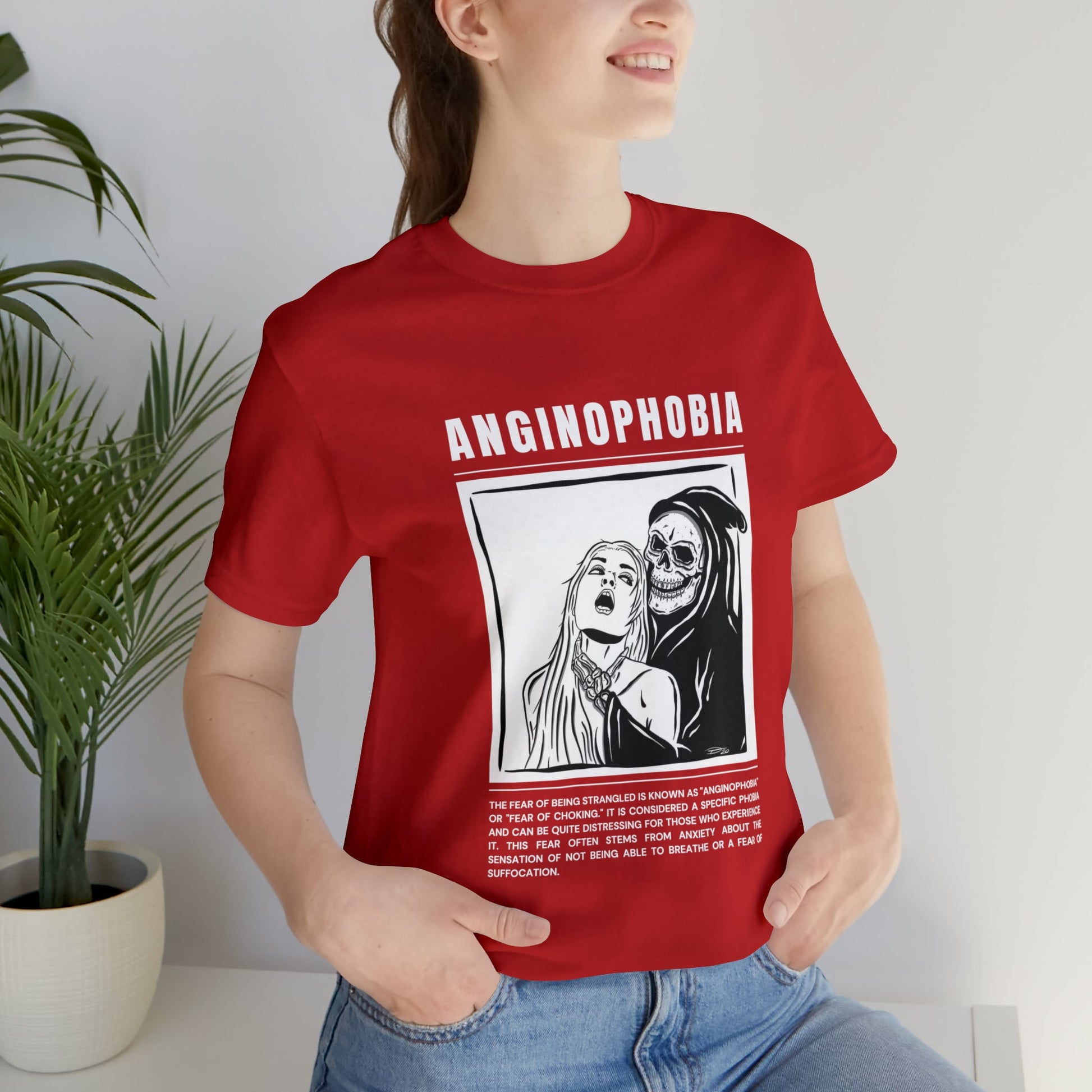 Anginophobia Fear of Being Strangled Halloween Tee - BRAZEN BUY thsirt shirt