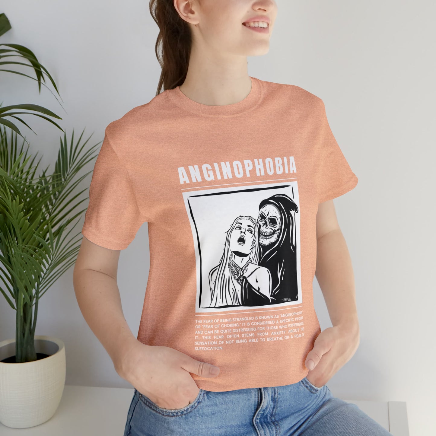 Anginophobia Fear of Being Strangled Halloween Tee - BRAZEN BUY thsirt shirt
