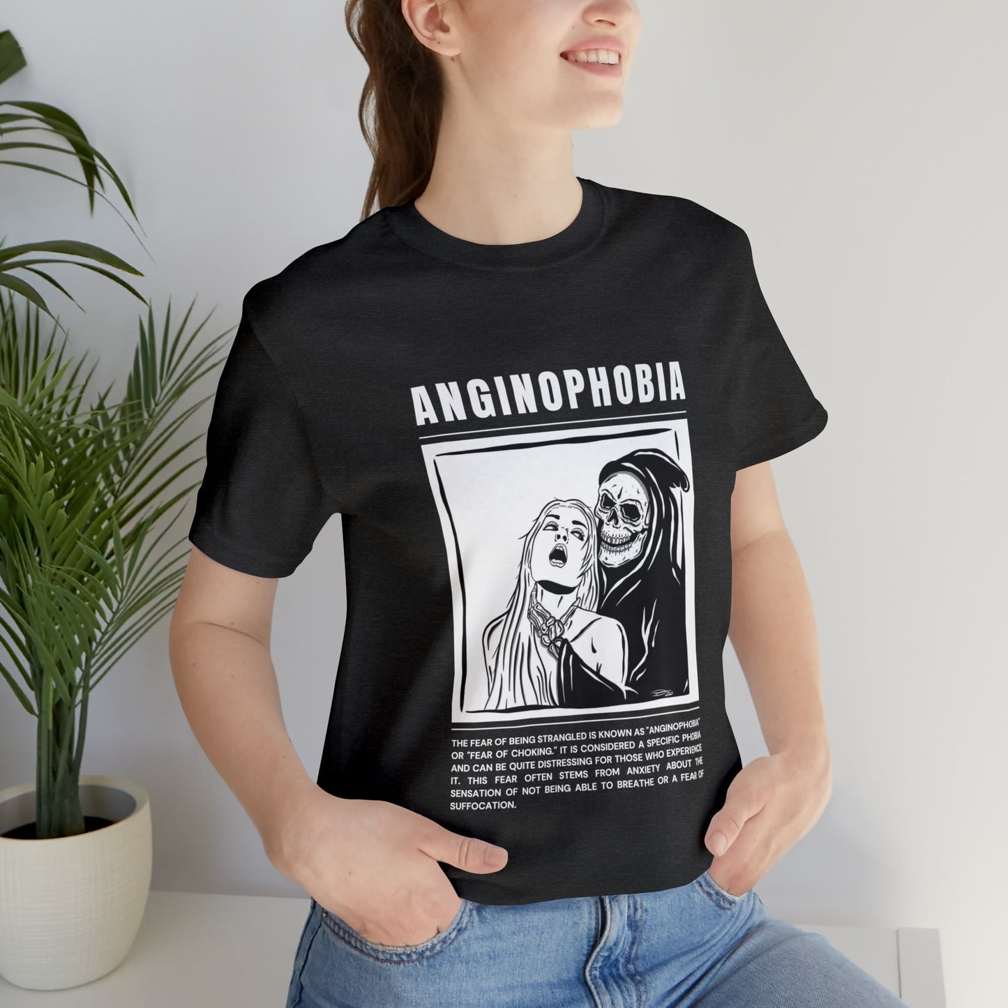 Anginophobia Fear of Being Strangled Halloween Tee - BRAZEN BUY thsirt shirt