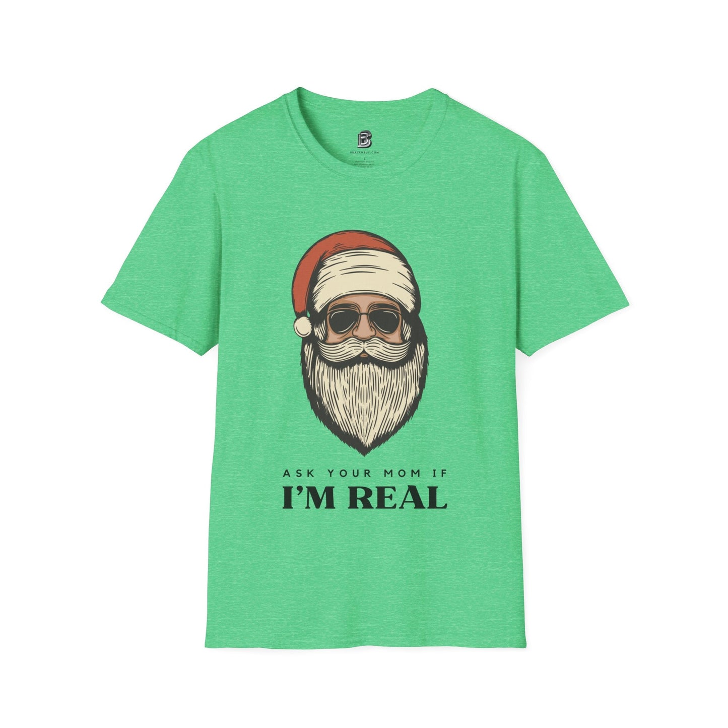 Ask Your Mom If I'm Real Santa Christmas Unisex Shirt - BRAZEN BUY thsirt shirt