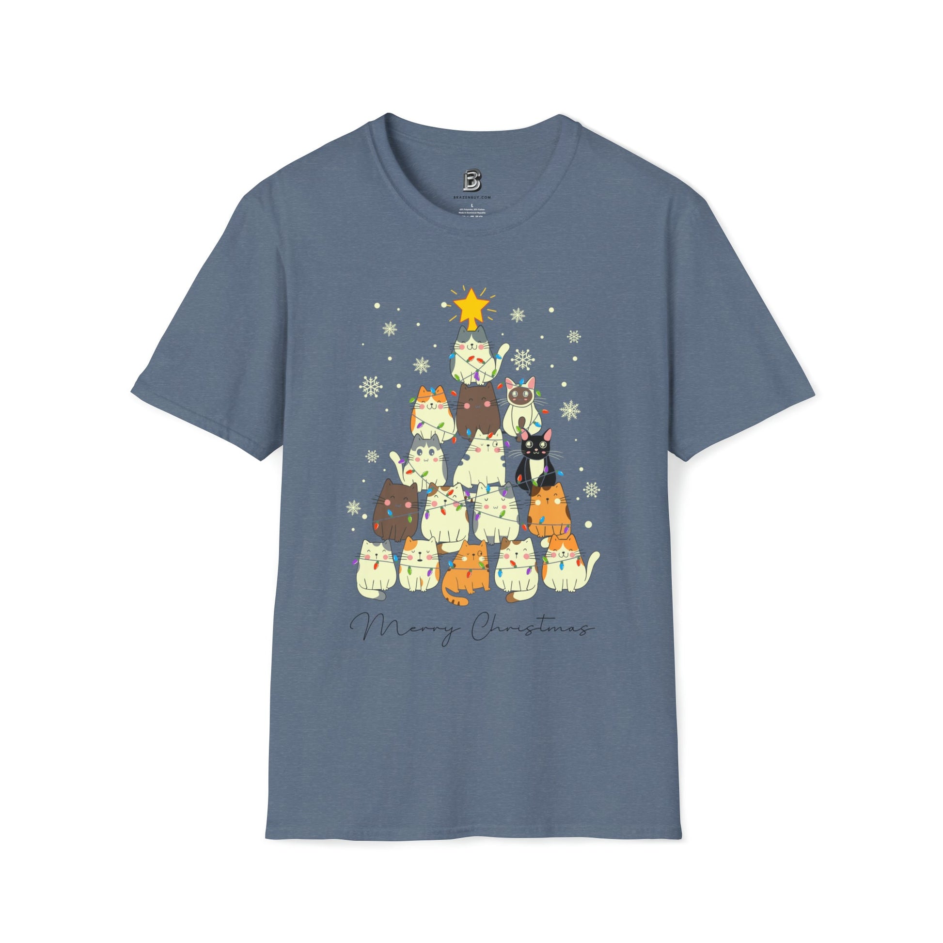 Cat Christmas Tree Unisex Shirt - BRAZEN BUY thsirt shirt