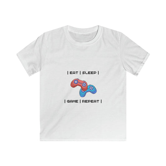 Gamer Eat Sleep Game Repeat Kids TShirt - BRAZEN BUY thsirt shirt