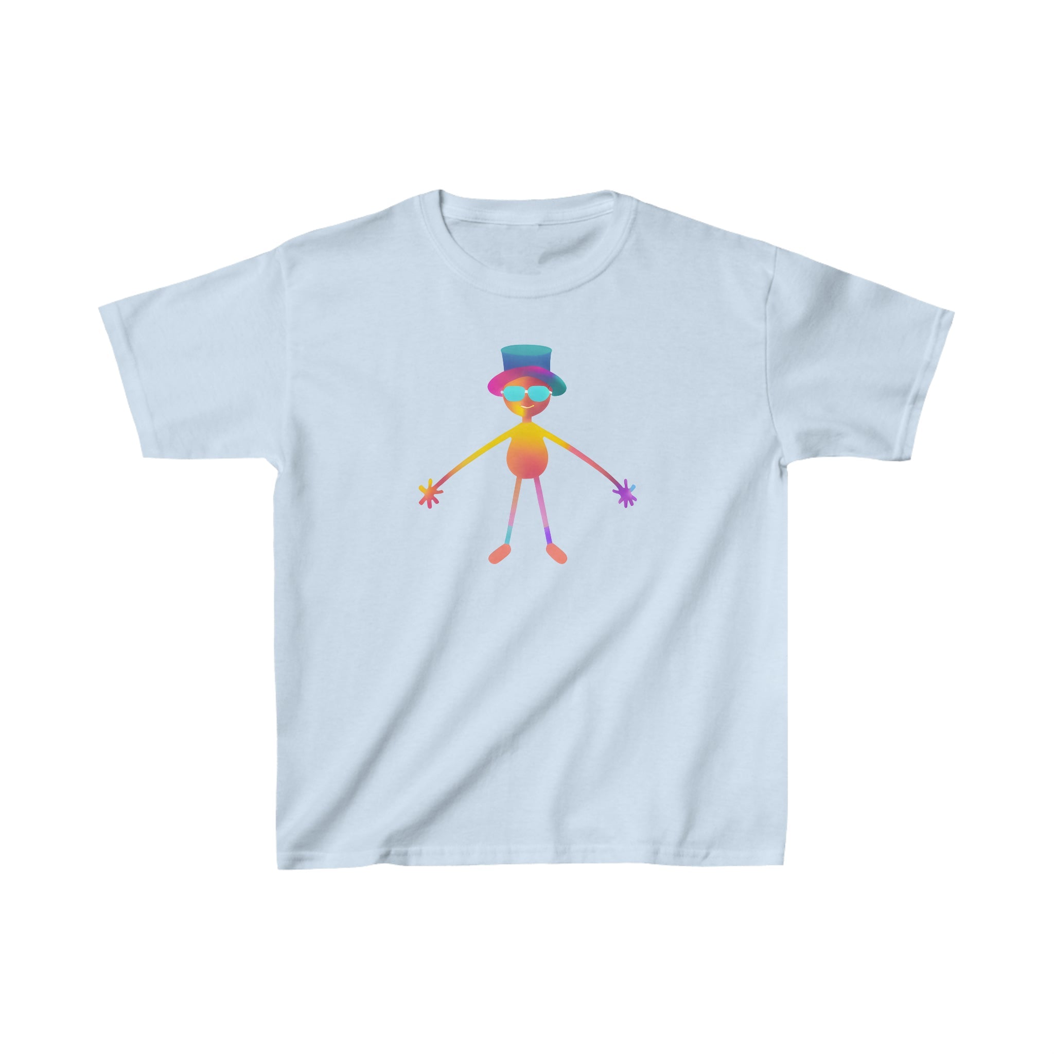 Gradient Stick Man Kids Tee – BRAZEN BUY
