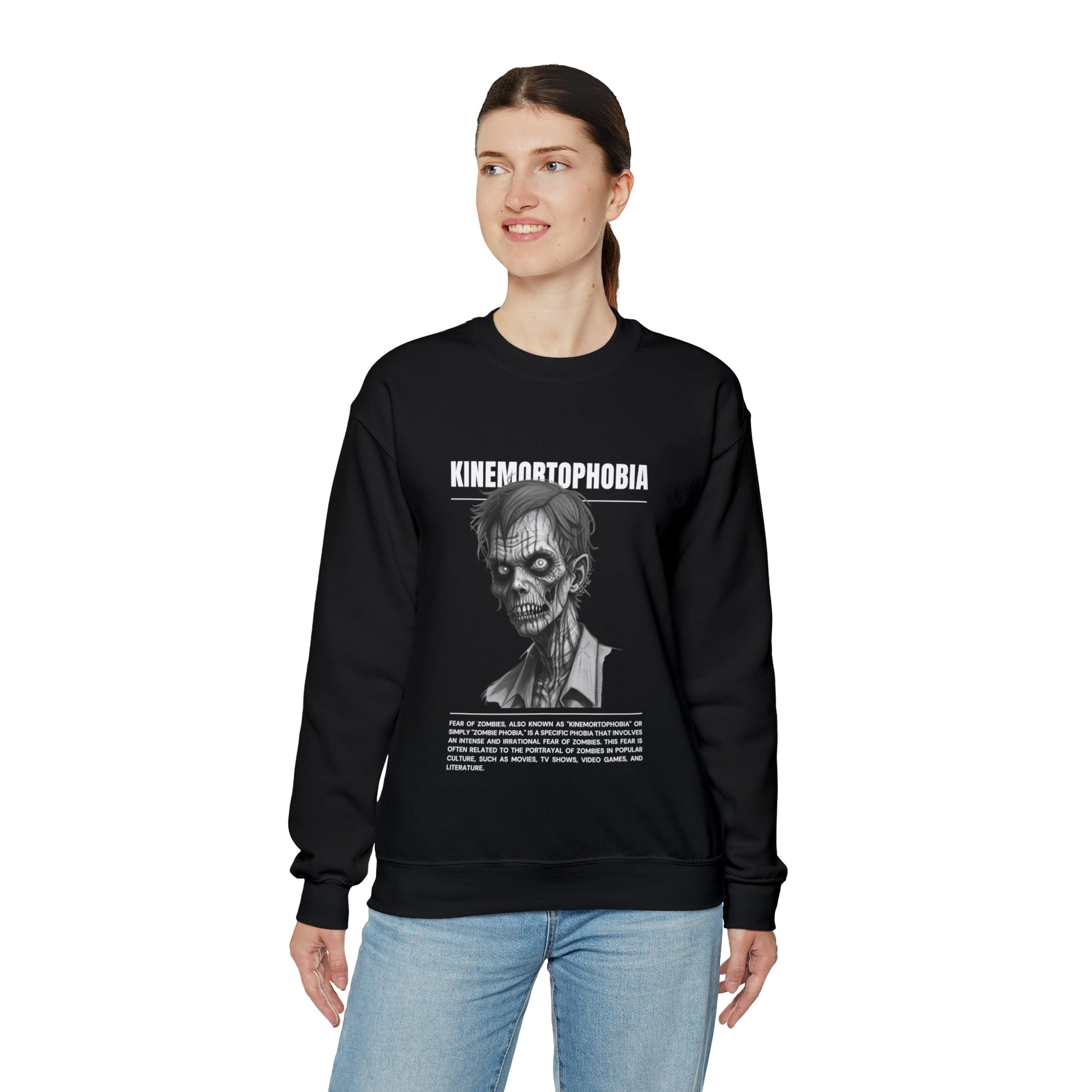 Kinemortophobia Fear of Zombies Halloween Sweatshirt - BRAZEN BUY thsirt shirt
