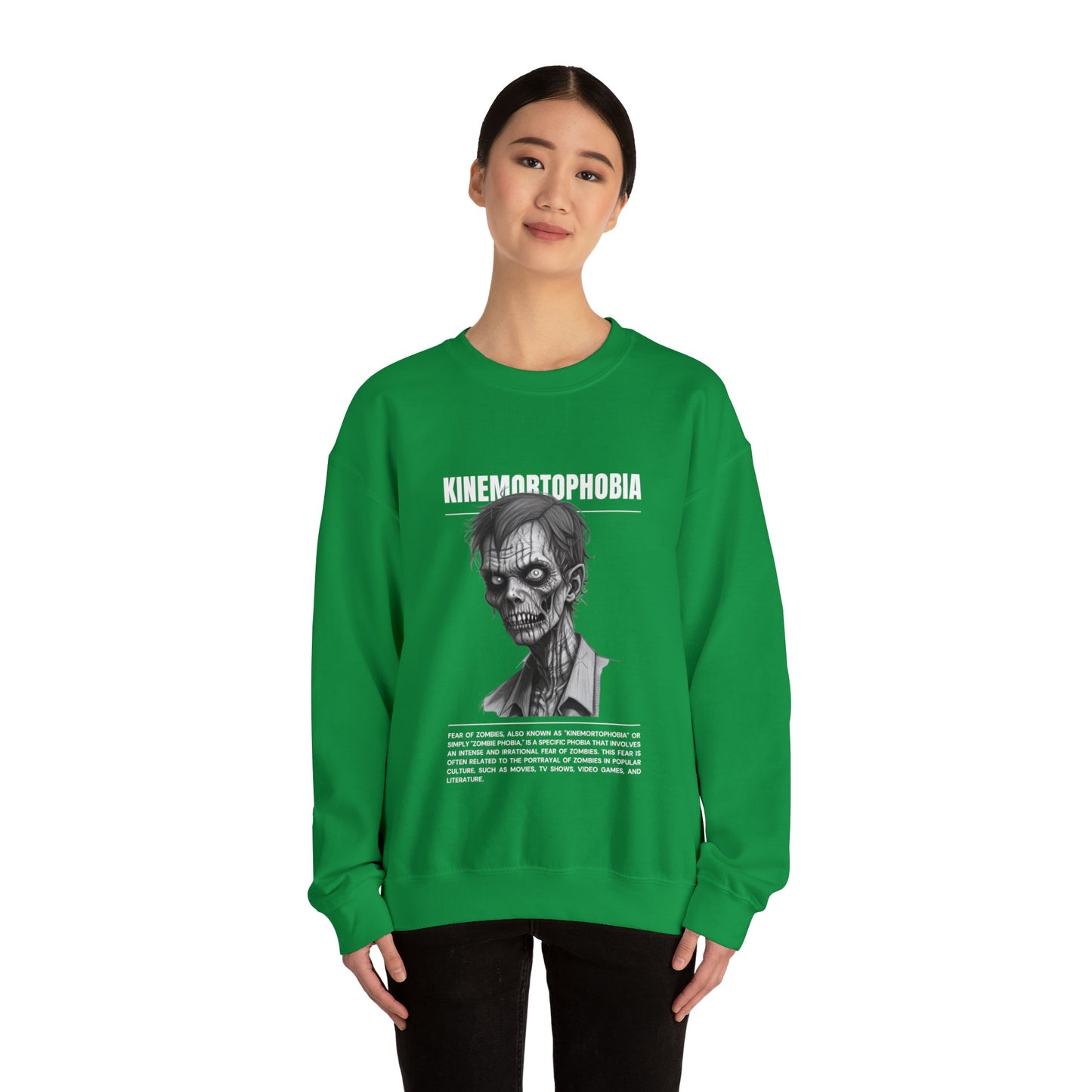 Kinemortophobia Fear of Zombies Halloween Sweatshirt - BRAZEN BUY thsirt shirt