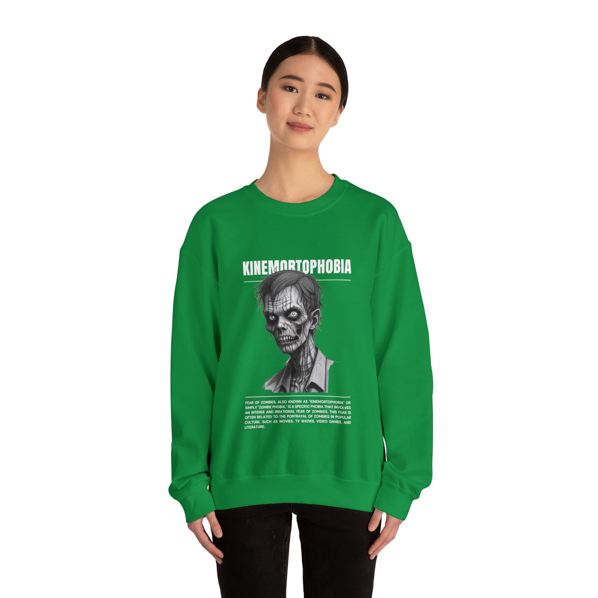 Kinemortophobia Fear of Zombies Halloween Sweatshirt - BRAZEN BUY thsirt shirt