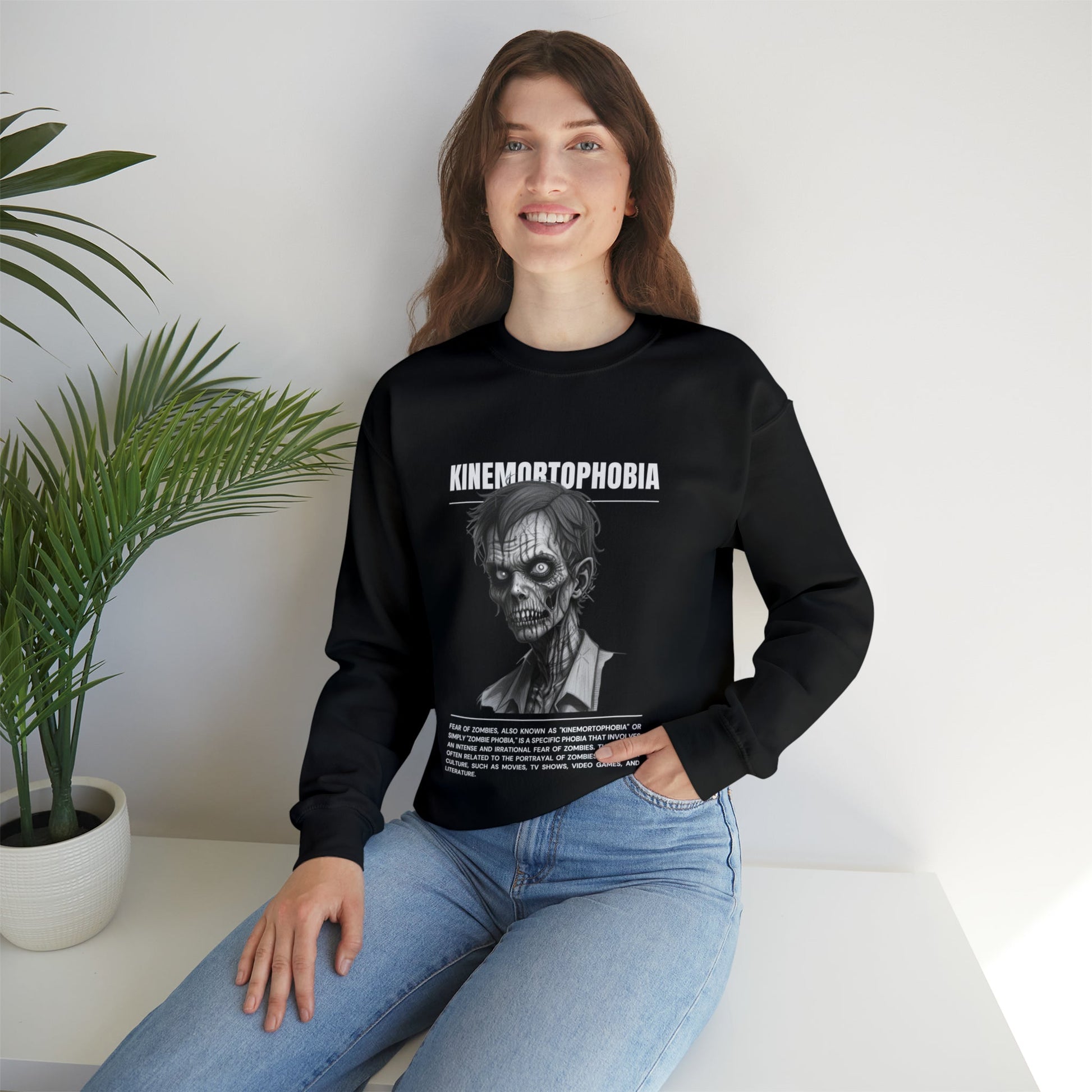 Kinemortophobia Fear of Zombies Halloween Sweatshirt - BRAZEN BUY thsirt shirt
