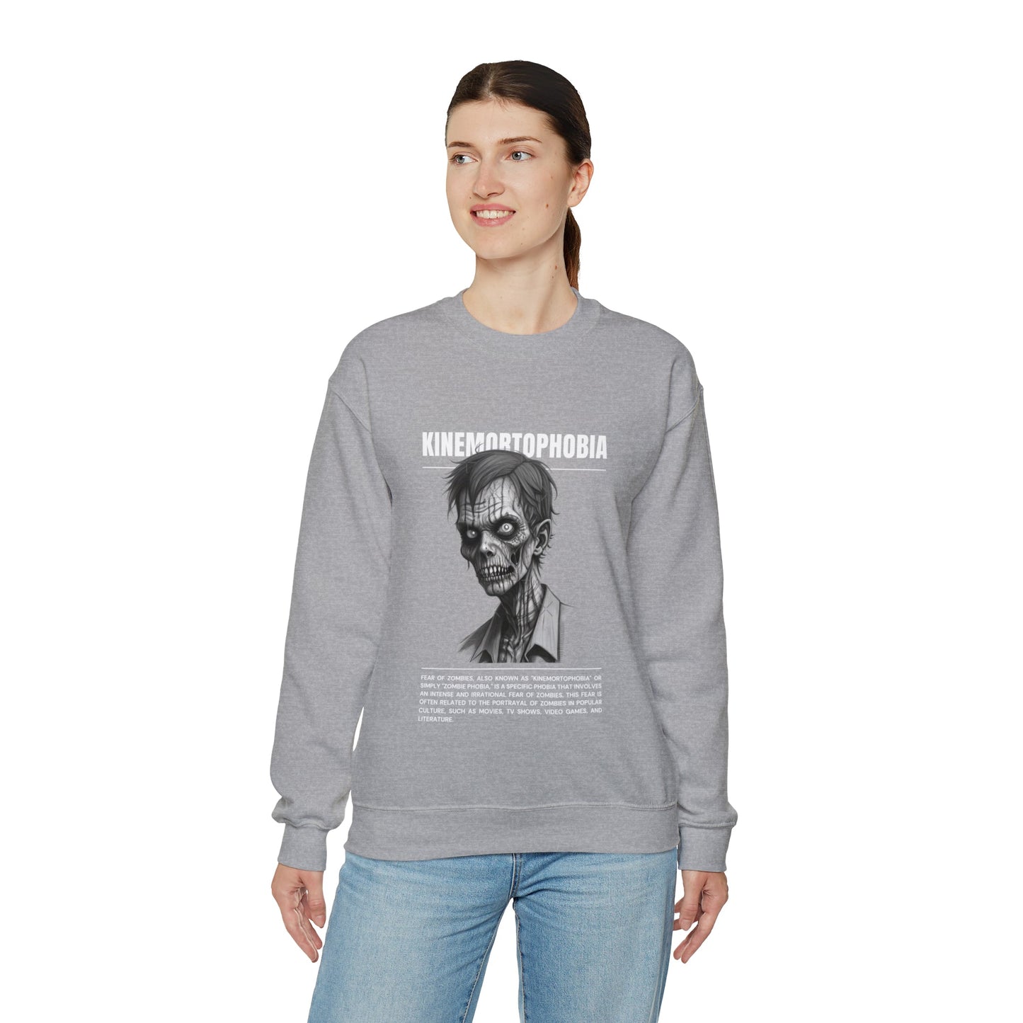 Kinemortophobia Fear of Zombies Halloween Sweatshirt - BRAZEN BUY thsirt shirt