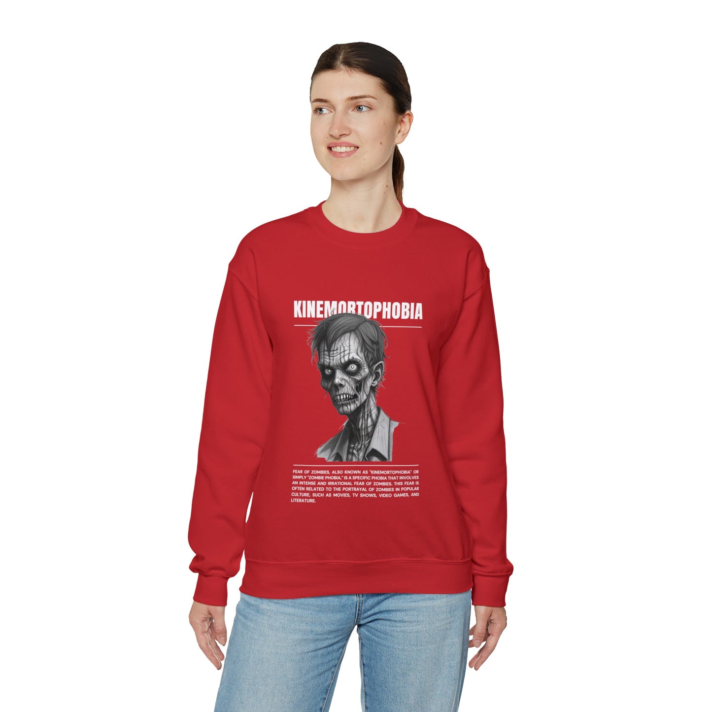 Kinemortophobia Fear of Zombies Halloween Sweatshirt - BRAZEN BUY thsirt shirt