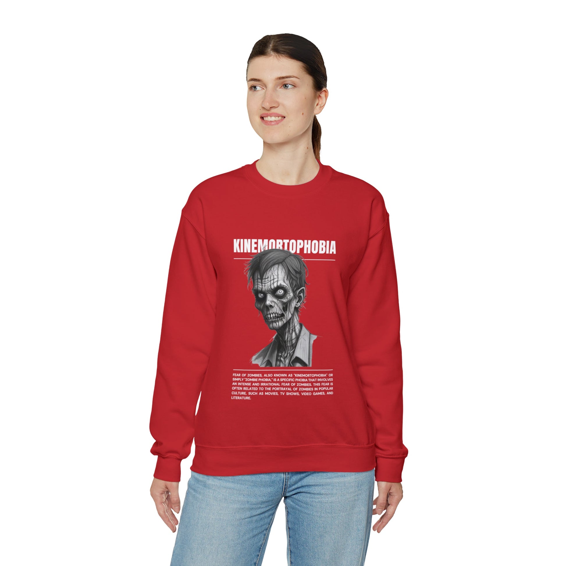 Kinemortophobia Fear of Zombies Halloween Sweatshirt - BRAZEN BUY thsirt shirt