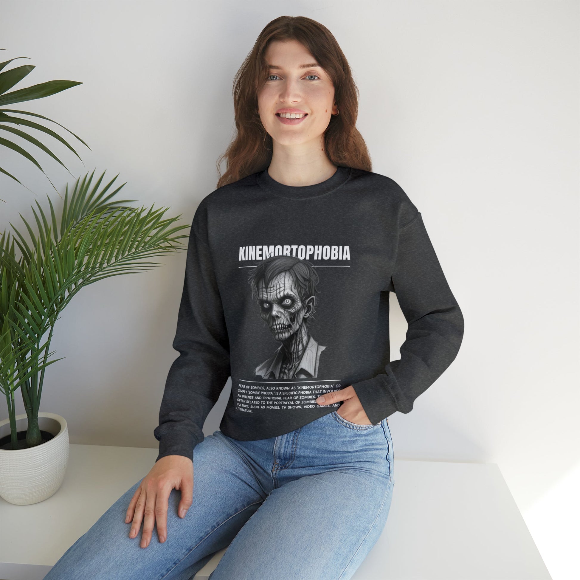 Kinemortophobia Fear of Zombies Halloween Sweatshirt - BRAZEN BUY thsirt shirt