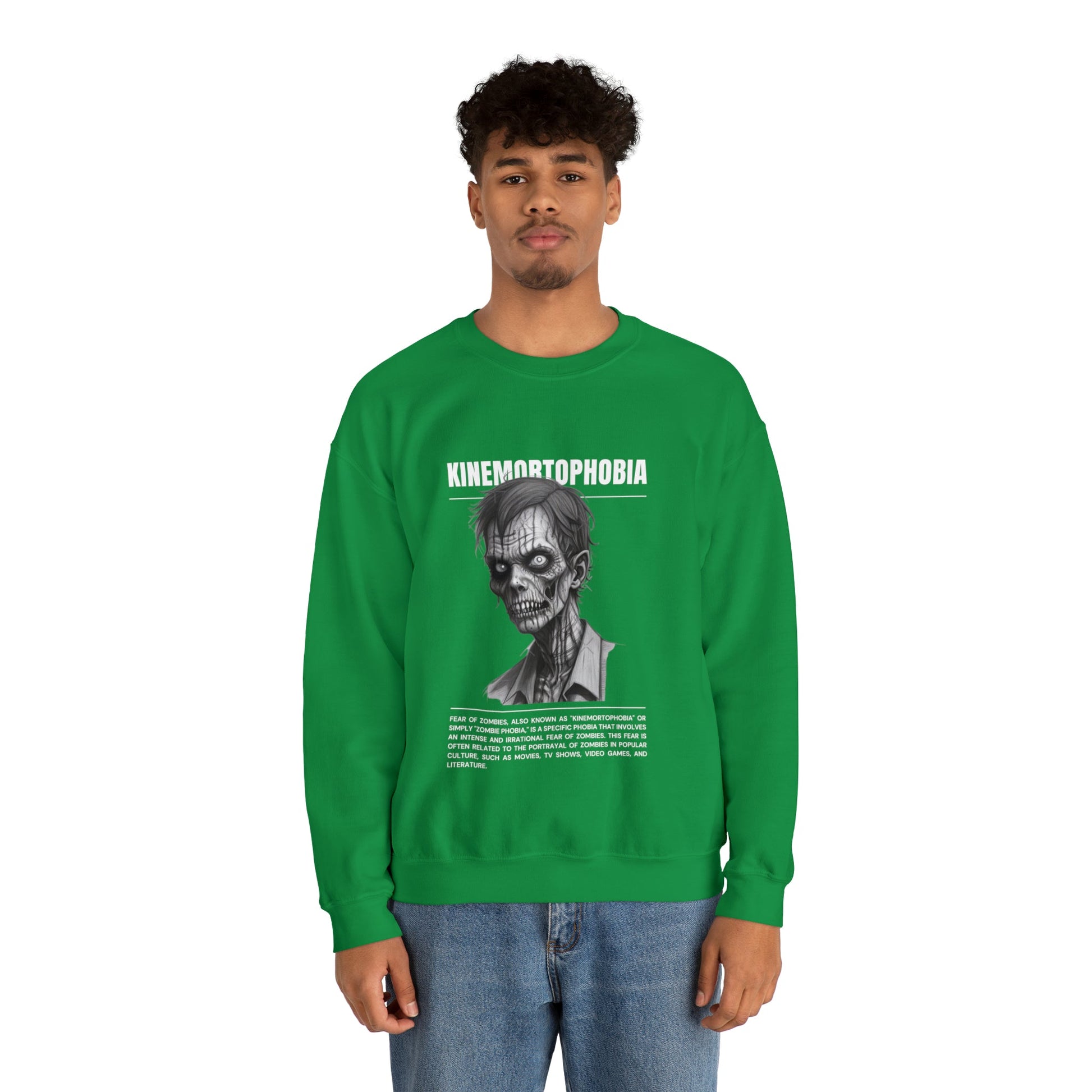 Kinemortophobia Fear of Zombies Halloween Sweatshirt - BRAZEN BUY thsirt shirt