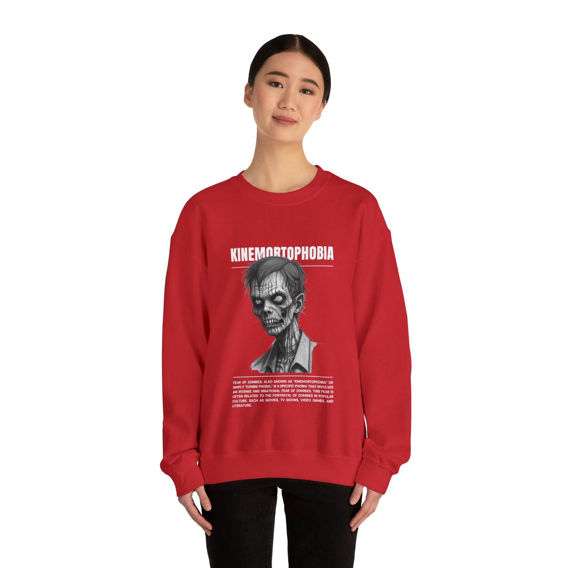Kinemortophobia Fear of Zombies Halloween Sweatshirt - BRAZEN BUY thsirt shirt