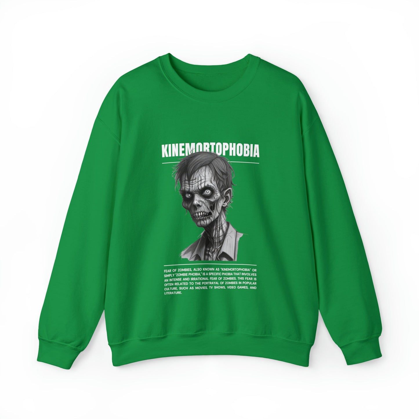 Kinemortophobia Fear of Zombies Halloween Sweatshirt - BRAZEN BUY thsirt shirt