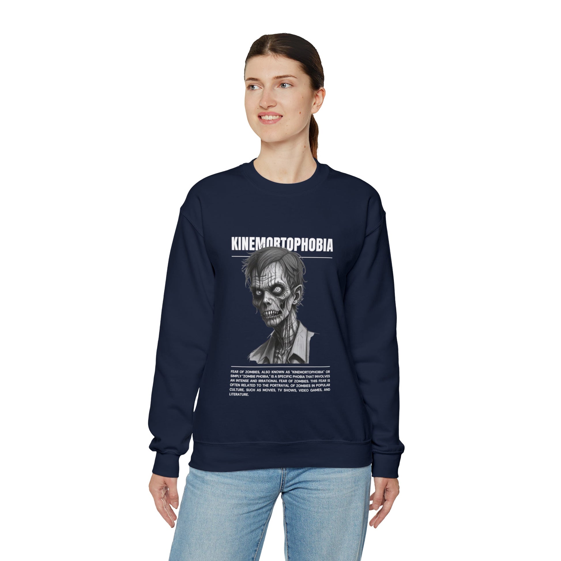 Kinemortophobia Fear of Zombies Halloween Sweatshirt - BRAZEN BUY thsirt shirt