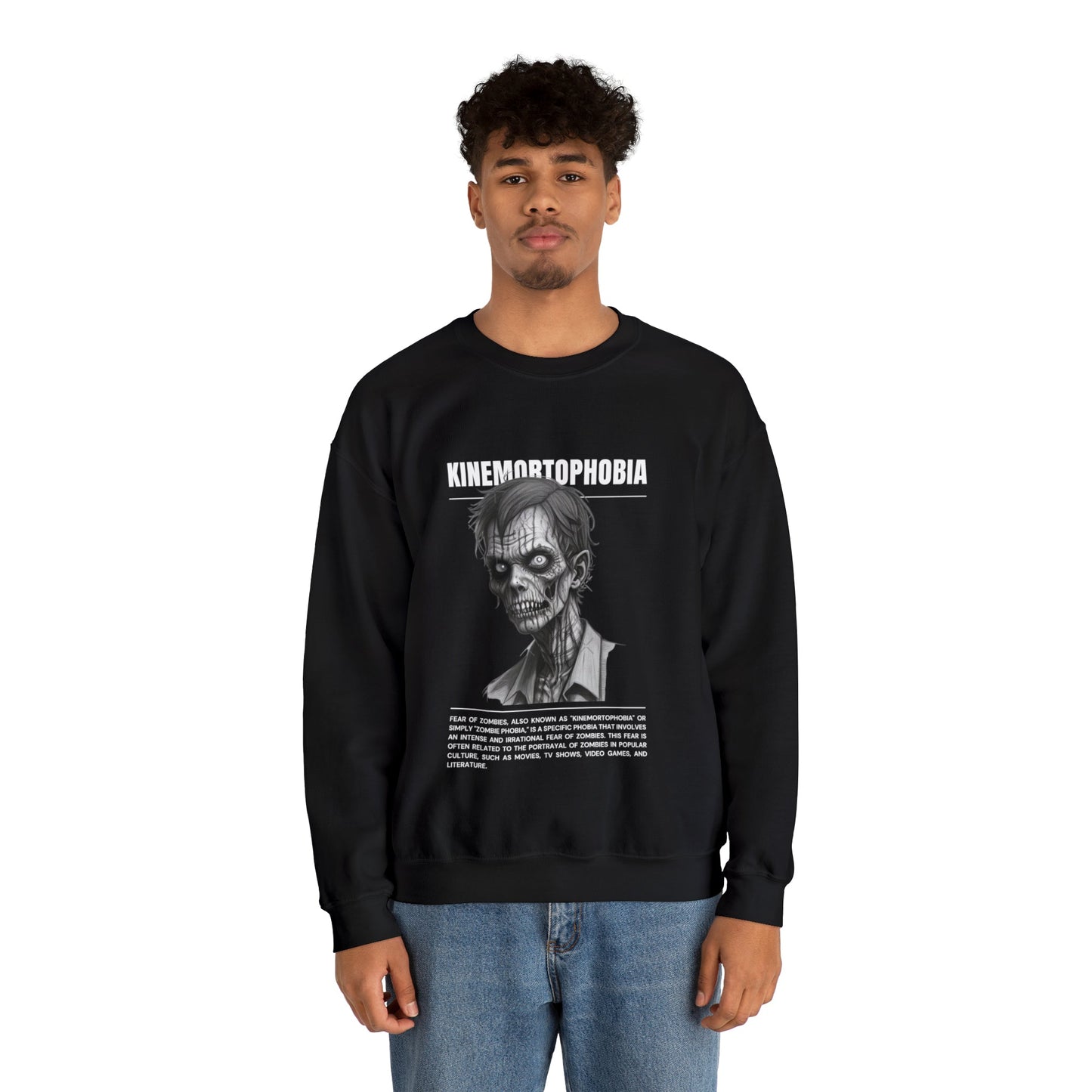 Kinemortophobia Fear of Zombies Halloween Sweatshirt - BRAZEN BUY thsirt shirt