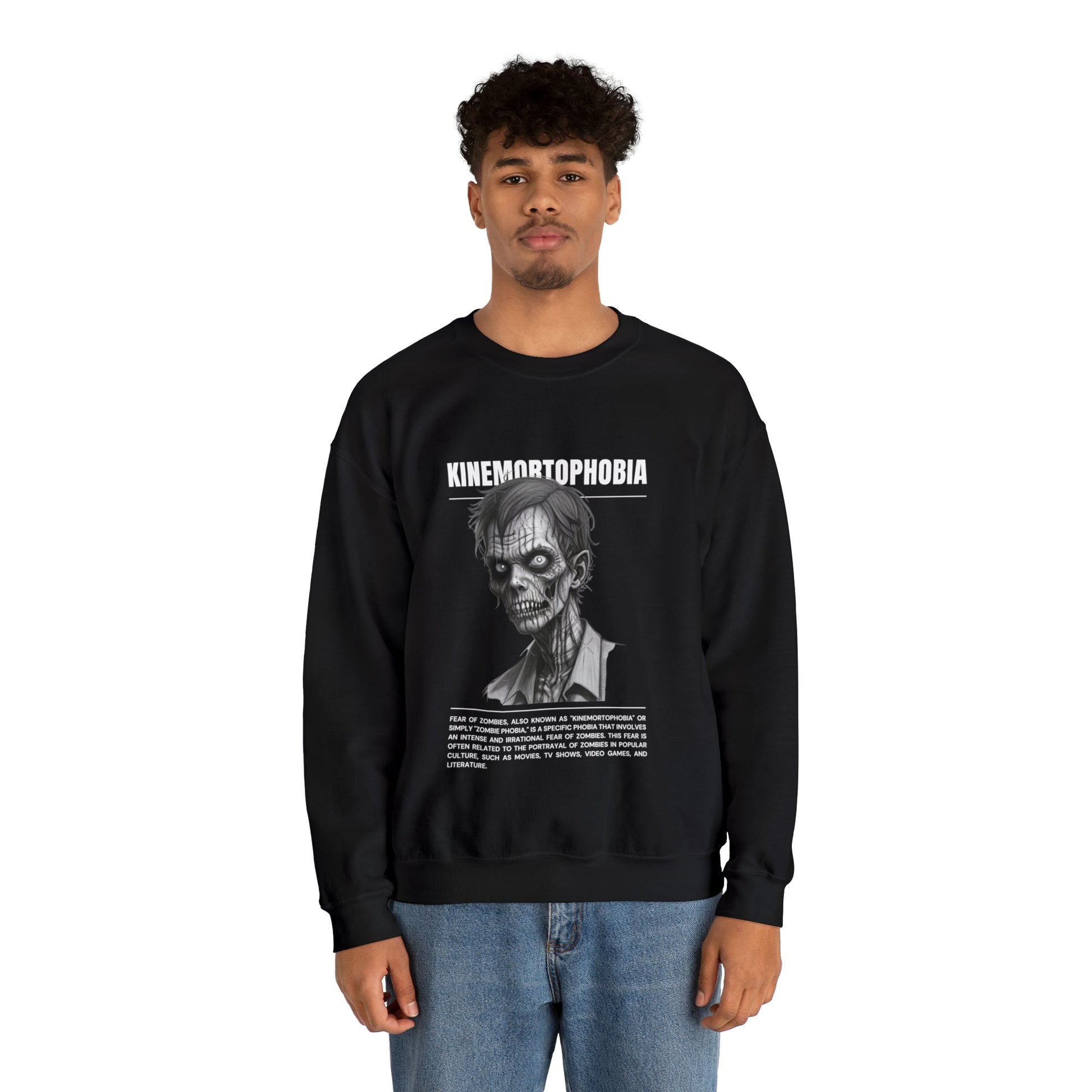 Kinemortophobia Fear of Zombies Halloween Sweatshirt - BRAZEN BUY thsirt shirt