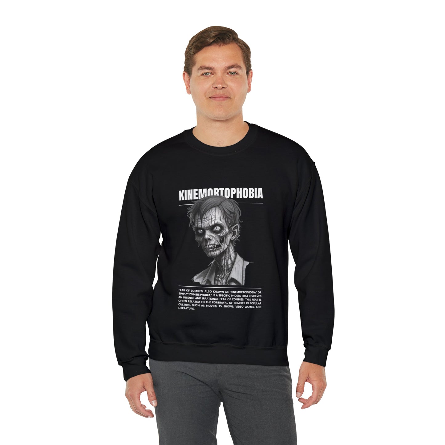 Kinemortophobia Fear of Zombies Halloween Sweatshirt - BRAZEN BUY thsirt shirt