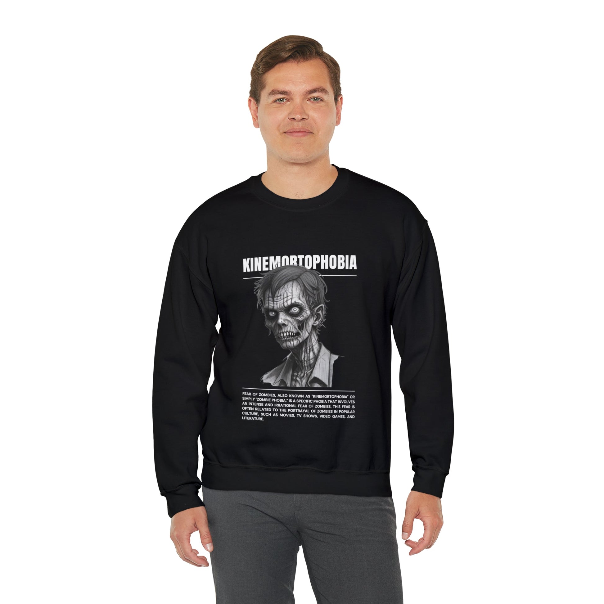 Kinemortophobia Fear of Zombies Halloween Sweatshirt - BRAZEN BUY thsirt shirt